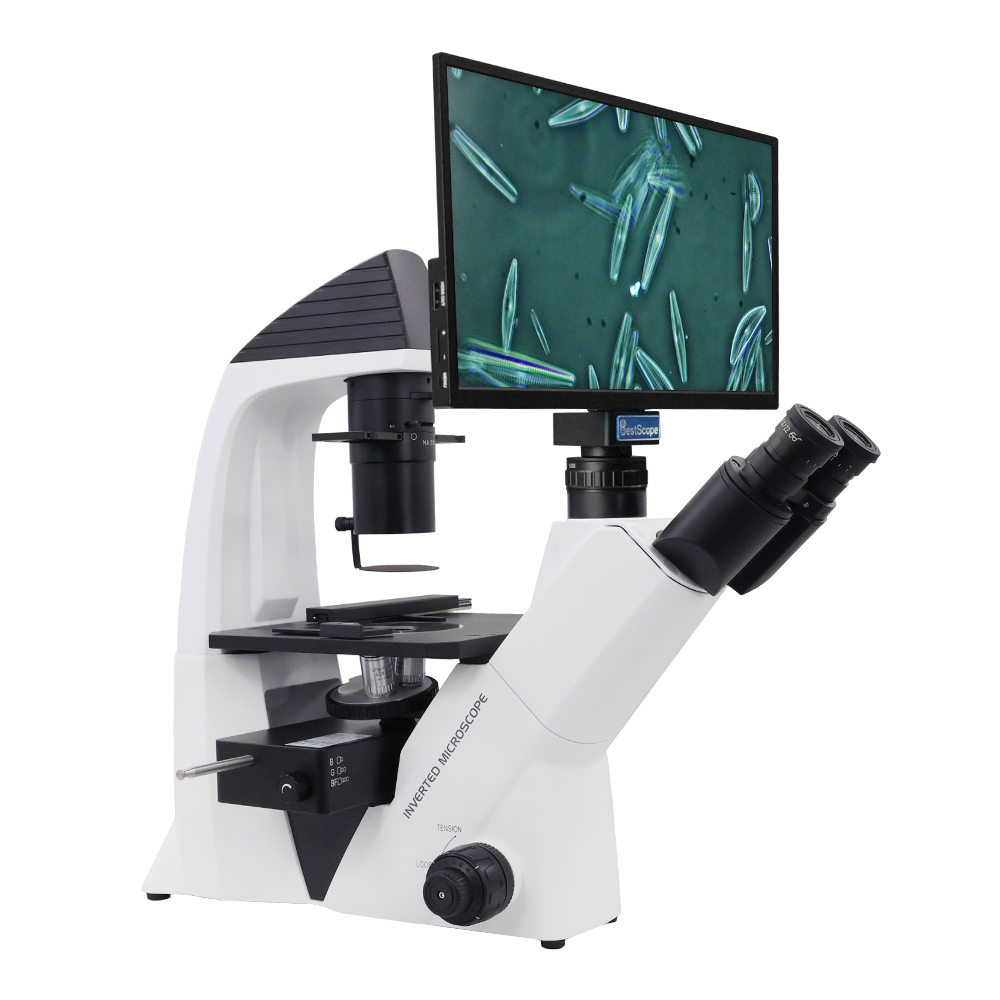 BS-2093AF(LED) Inverted Fluorescent Microscope + BLC-480A All-in-one Digital Camera