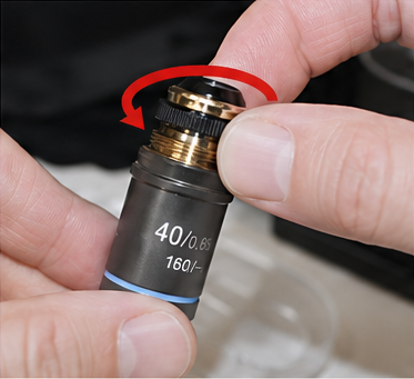 Parfocal Microscope Objectives Remove the Cover