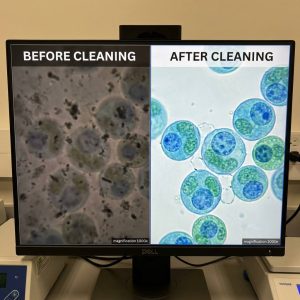 Aim of cleaning a microscope