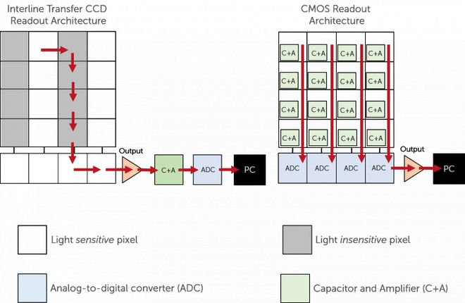 CCD and CMOS