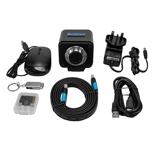 BHC4-1080P8MPB C-mount HDMI+USB Output CMOS Microscope Camera (Sony IMX415 Sensor, 8.3MP)