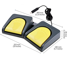 2-key USB Foot Pedal for Camera Accessories