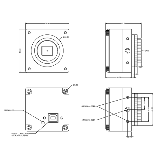 Gauss2-UC500M/C (MRYY) Industrial Digital Cameras